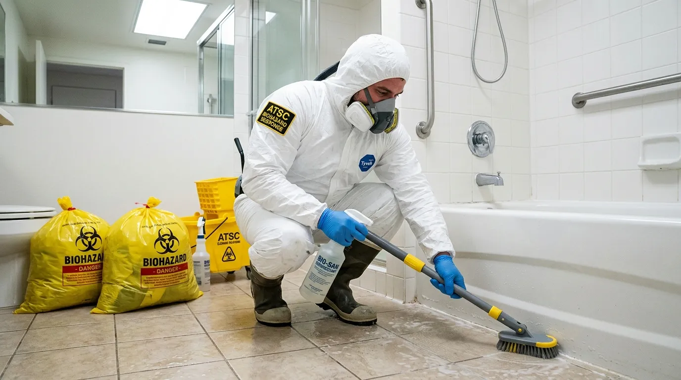 Decontamination equipment deployed for Blood Cleanup in Pecan Plantation